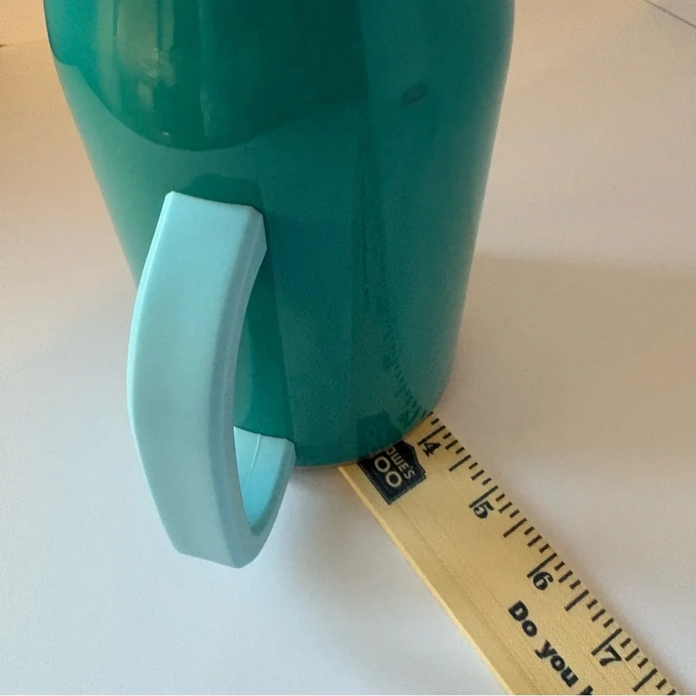 Swig Life Mega Mug with Handle Insulated Tumbler Lid Straw 40 oz Teal Coral EUC - Picture 15 of 16